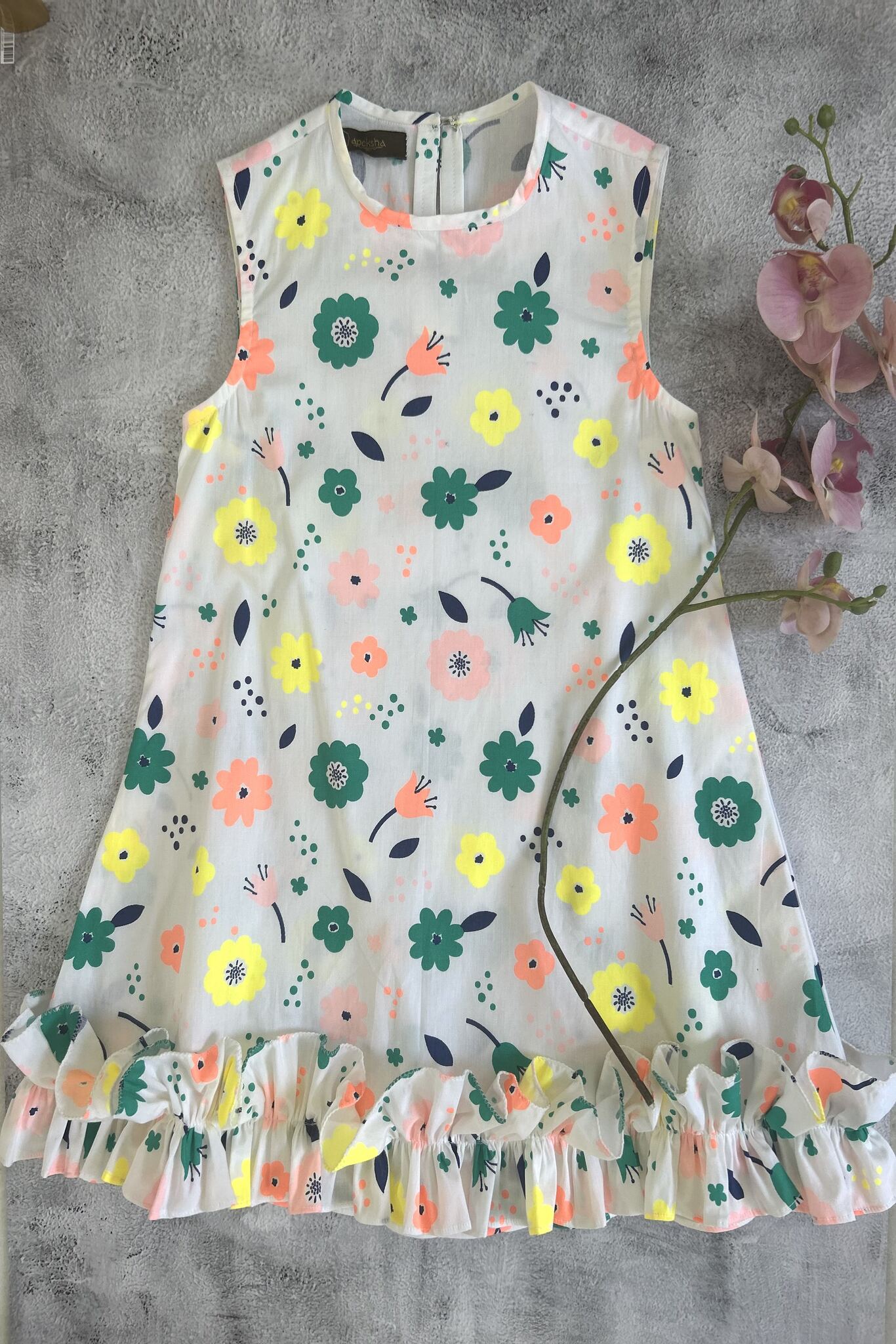 kids Poplin printed dress