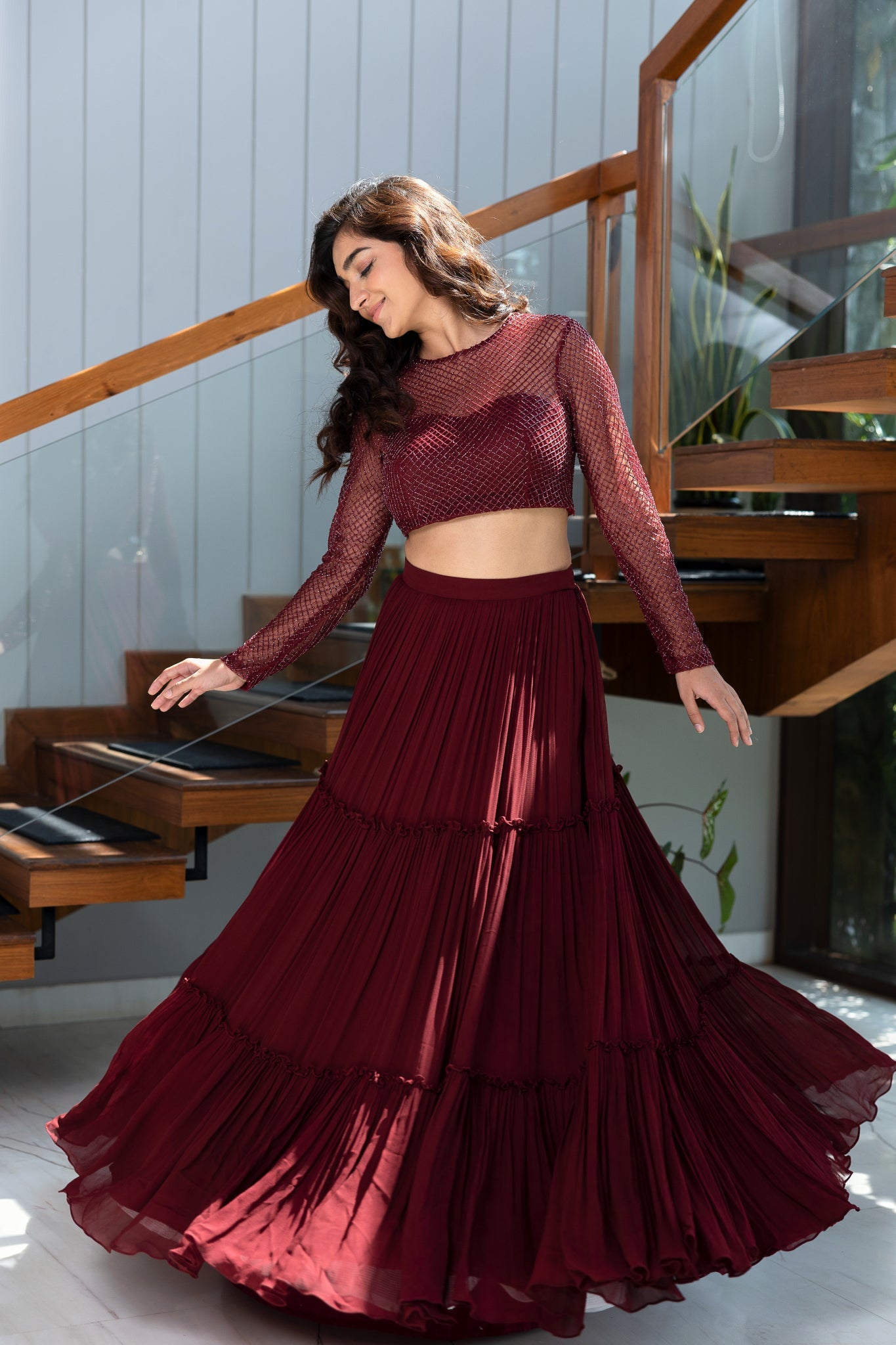 Red Gown - Apeksha The Label