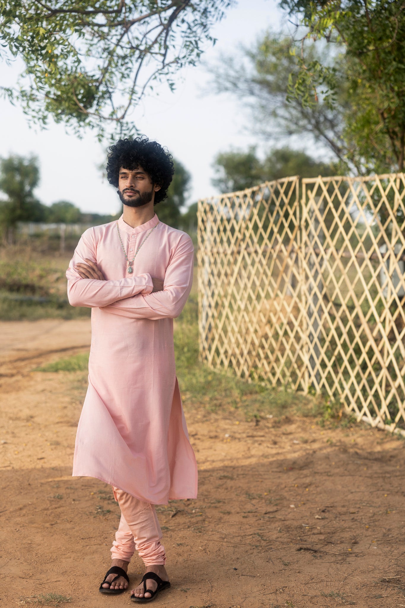 Light Coral Kurta - Apeksha The Label