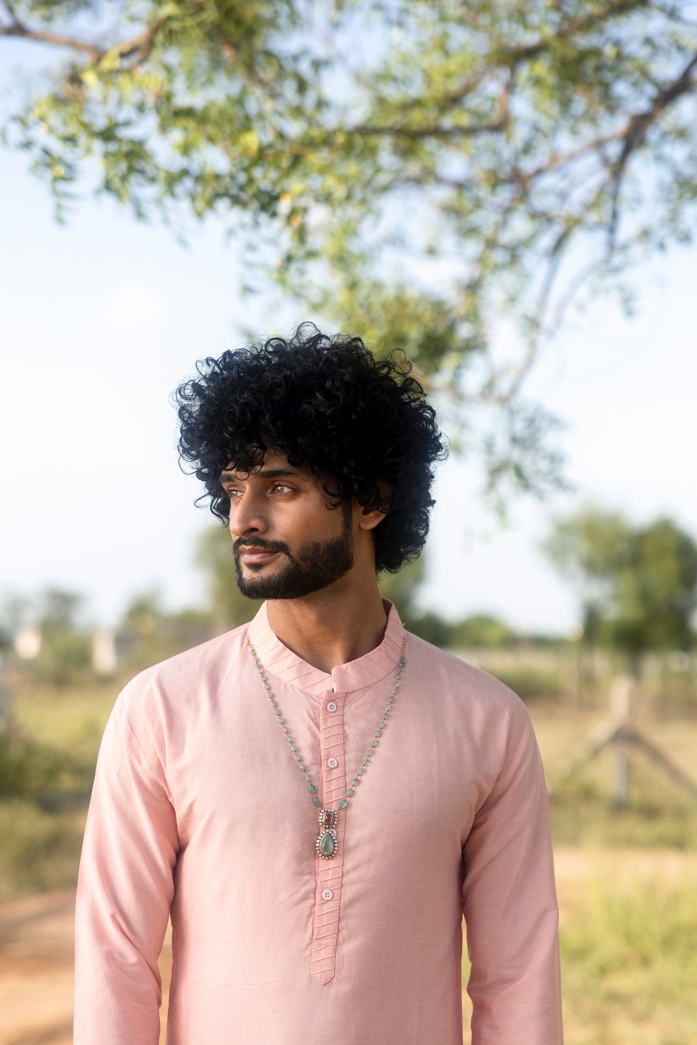 Light Coral Kurta - Apeksha The Label